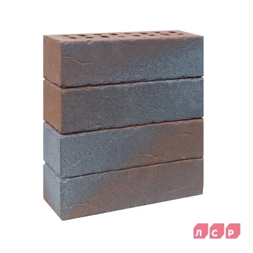 Облицовочный клинкерный кирпич Нордвейк терракотовый с серебром, серия Возрождение, ЛСР