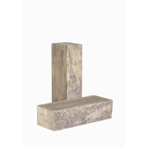 Кирпич облицовочный гиперпрессованный полнотелый тычковый «Дикий камень» серо-графитовый КСЛА16