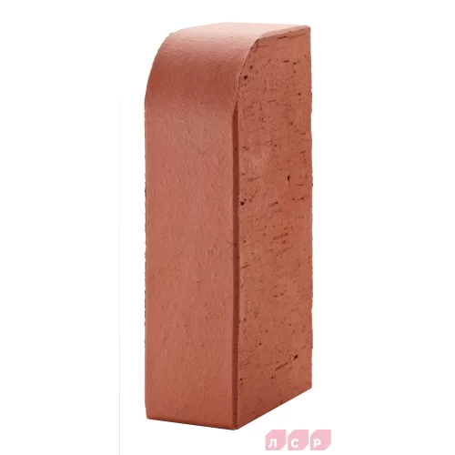 Красный радиусный лицевой полнотелый 250х120х65, 1NF, R-60, керамический кирпич Минск