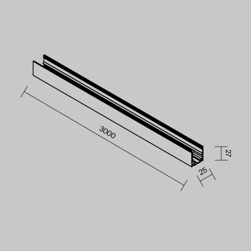 Купить Профиль 3м Exility IP накладной черный O-TR002OH-P-B3M - фото: 5