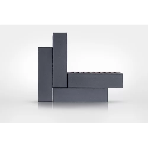 Кирпич керамический Black Premium Matte Красная Гвардия кирпичная кладка 4