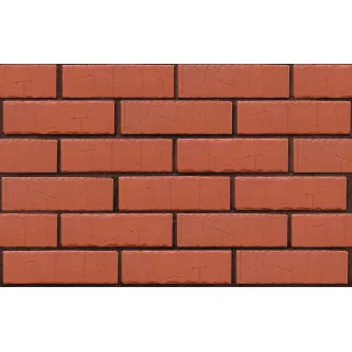 Клинкерный кирпич тёмно-красный АМСТЕРДАМ, винтаж,  серия Возрождение, ЛСР