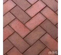 НОТТИНГЕМ красный флэш, 200х100х50, клинкер тротуарный, ЛСР