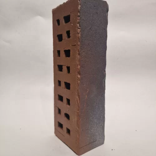 Облицовочный клинкерный кирпич Нордвейк терракотовый с серебром фото