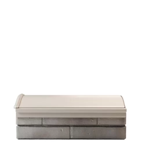 Парапет полимеркомпозитный с посадкой 200/225/255мм на кирпич, бежевый, MONBLAN Минск