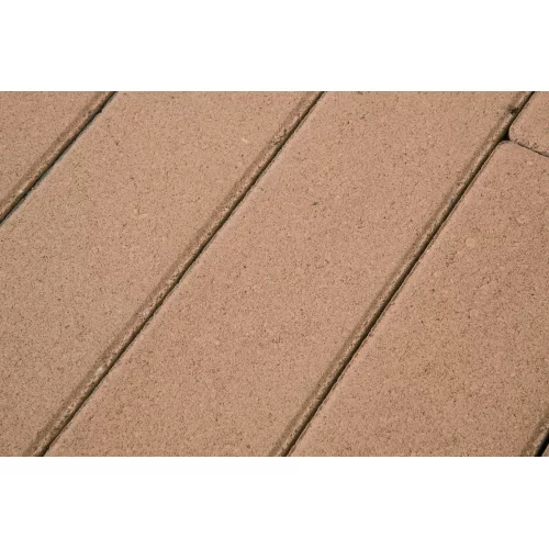 Плитка тротуарная ОРАНЖЕВОГО цвета на белом цементе, 60-100мм, коллекция Profi