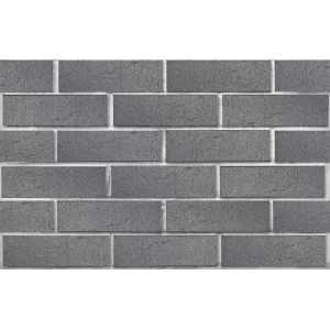 Клинкерный кирпич серебристый ЭЛЬФУС, винтаж, серия Обсидиан,  ЛСР