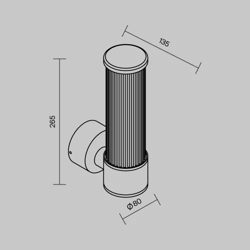 Купить Уличный настенный светильник Lit O593WL-L8B3K - фото: 5