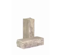 Кирпич облицовочный гиперпрессованный полнотелый тычковый «Дикий камень» серо-графитовый КСЛБ16