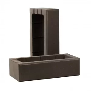 Блок для забора пролетный декоративный ГРАФИТ (ТБЛОК-П6)