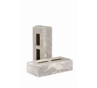 Кирпич облицовочный гиперпрессованный пустотелый тычковый «Зигзаг» серо-графитовый КСПЕ16-Ф