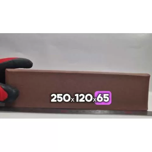 Облицовочный керамический кирпич светло-коричневый, гладкий, ЛСР