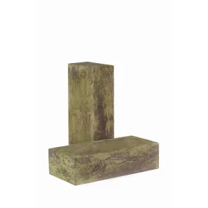 Кирпич облицовочный гиперпрессованный полнотелый гладкий графитово-зеленый  КСЛГ67