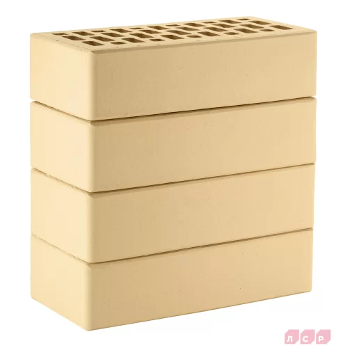 Бежевый кирпич керамический лицевой пустотелый,250х120х65, поверхность гладкая, ЛСР в Высоком