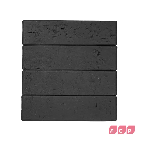Кирпич облицовочный керамический графитовый, поверхность Крафт, ЛСР
