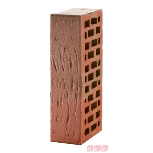 Кирпич керамический красный флэш, поверхность рустик, ЛСР Брест