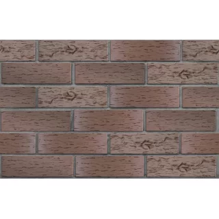 Клинкерный кирпич коричневый флэш БРЮГГЕ, береста, серия Классика, ЛСР