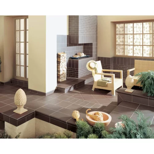 Купить Клинкерный плинтус красный 245х73х10, KingKlinker - фото: 1