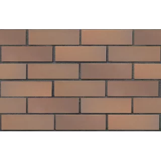 Клинкерный кирпич светло-коричневый флэш ПРАГА, гладкий, серия Классика, ЛСР