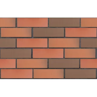 Клинкерный кирпич красный флэш НОТТИНГЕМ, гладкий, серия Классика,  ЛСР