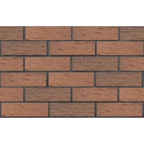 Кирпич керамический светло-коричневый флэш, поверхность рустик, ЛСР