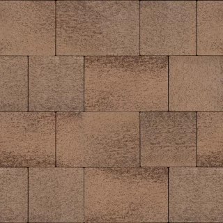 Польская плитка тротуарная коричневая, 250х250х60, Umbriano, Semmelrock