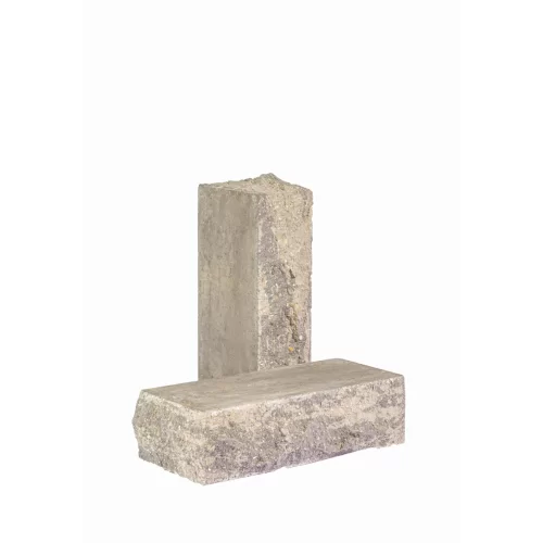 Кирпич облицовочный гиперпрессованный полнотелый тычковый «Дикий камень» серо-графитовый КСЛБ16