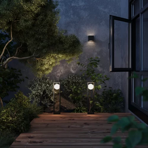 Купить Уличный настенный светильник Slate O483WL-L10GF3K - фото: 5