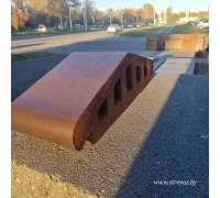 Профильный кирпич двухскатный большой коричневый, 310х130х85, King Klinker