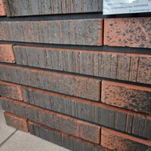 Клинкерный кирпич Рустика LF290 графит 8,  Керамейя