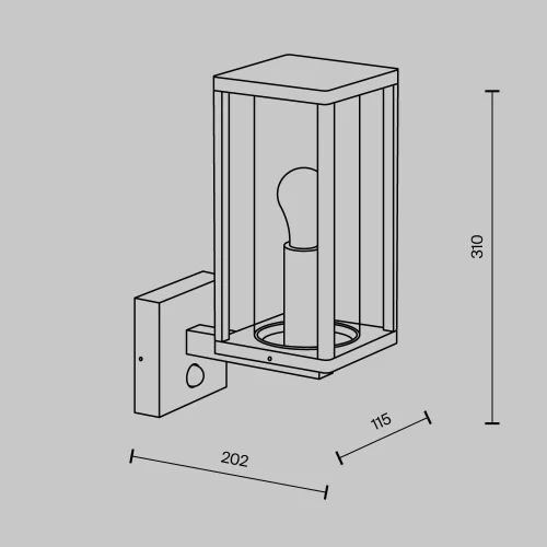 Купить Уличный настенный светильник Cell O452WL-01GFSR - фото: 5