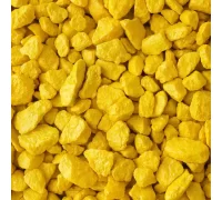 Щебень окрашенный мраморный, желтый, 5-10мм (20кг) ЩОжел