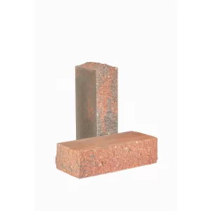 Кирпич облицовочный гиперпрессованный полнотелый гладкий тычковый красно-графитовый КСЛТ46