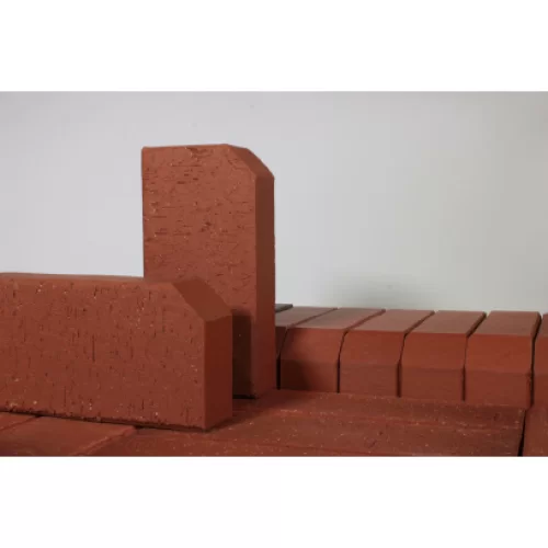 ЛОНДОН красный, 200х100х50, бордюр тротуарный, ЛСР