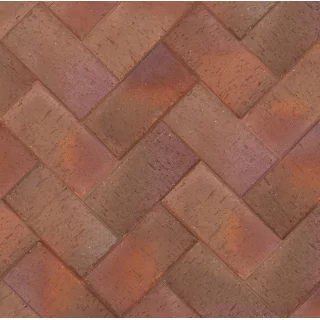 МИЛАН Бордо флэш, 200х100х50, клинкер тротуарный, ЛСР