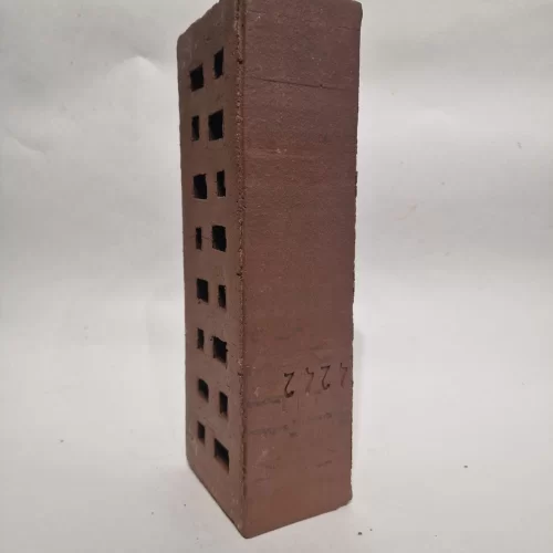 Облицовочный клинкерный кирпич Нордвейк терракотовый с серебром Брест