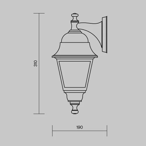 Купить Уличный настенный светильник Abbey Road O003WL-01B - фото: 5